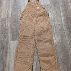 Carhartt Insulated Men's Bib Overall Duck 38x30